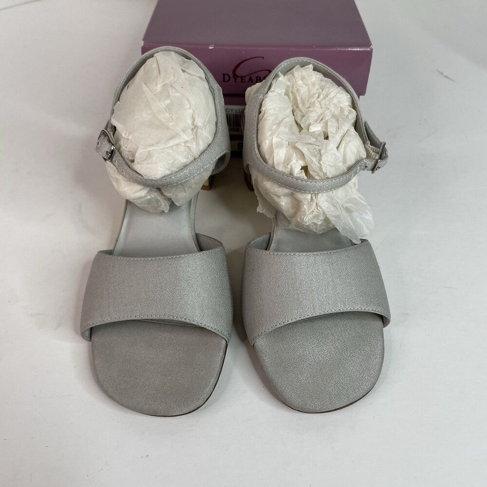 Dyeables Rhapsody Luxe Heels Women’s Size 5 1/2 B, Silver Wedding, Pumps Vintage - Picture 5 of 9